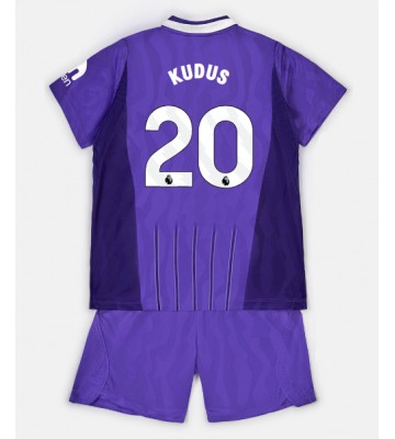 Tottenham Hotspur Mohammed Kudus #20 Tredjetrøje Børn 2026-27 Kortærmet (+ Korte bukser)